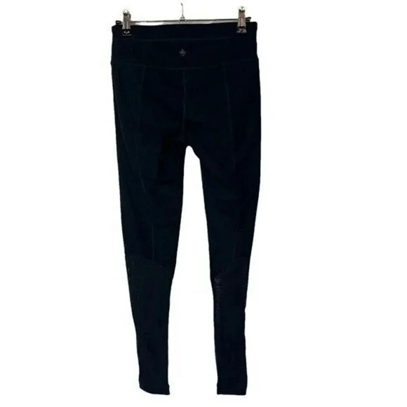 Prana Black Momento Aire Mesh Full Length Athletic Leggings S - Picture 3 of 6